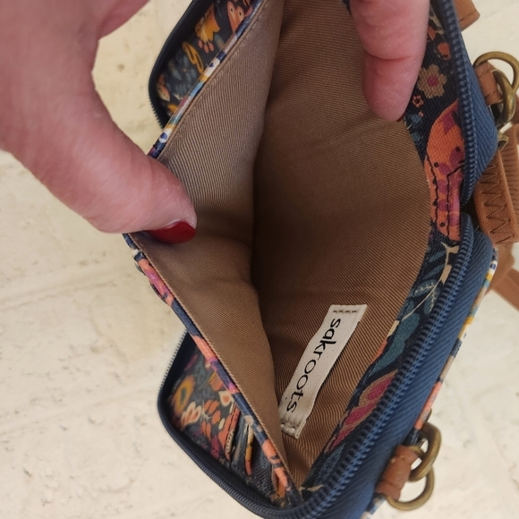 Sakroots Floral Crossbody Bag with Brown Accents - Picture 7 of 7